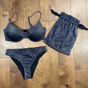 Triangl sparkle bikini set